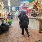 Policía Municipal, mantiene labores de vigilancia en las inmediaciones interior y exterior del Mercado Central de Chilpancingo