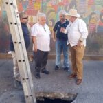 Gobierno del estado supervisa zona afectada por socavón en Chilpancingo 
