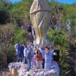 Inaugura Evelyn Salgado la imagen monumental de la Virgen Reina de los Mares en la Isla de la Roqueta