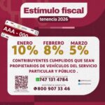 Gobierno de Guerrero ofrece estímulo fiscal en tenencia vehicular 2026