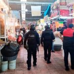 Secretaría de Seguridad Pública realiza recorridos preventivos en pasillos, estacionamiento y naves del Mercado Baltazar R. Leyva Mancilla