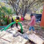 Capaseg realiza trabajos de desazolve en Centro de Salud y escuela secundaria en Eduardo Neri