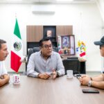 Simón Quiñones Orozco, encabezó una mesa de trabajo con Armando Jiménez y el empresario Sergio Mejía