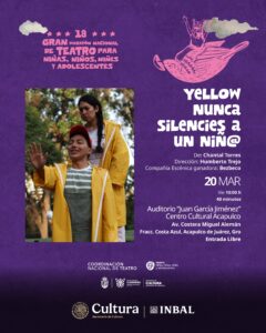 “Yellow: nunca silencies a un niñ@”, de Chantal Torres.