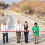 Evelyn Salgado inaugura la rehabilitación del puente “El Pedregal” junto al titular de la SICT, Jesús Esteva Medina