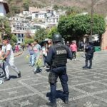 Policía Estatal, en coordinación con autoridades municipales, brindan seguridad y acompañamiento a la procesión del Día de Ramos.