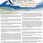 XIII Premio Nacional de Cuento Acapulco en su Tinta 2026