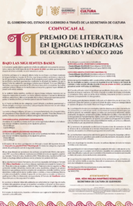 II Premio de Literatura en Lenguas Indígenas de Guerrero y México