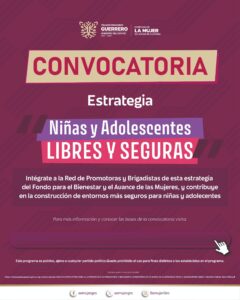 ESTRATEGIA “NIÑAS Y ADOLESCENTES LIBRES Y SEGURAS 2026”