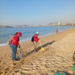 Refuerzan limpieza en playas de Acapulco por arribo de turistas en Semana Santa