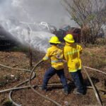 Liquidado en su totalidad el incendio en corralón de vehículos de Acapulco: SGIRPCGRO 