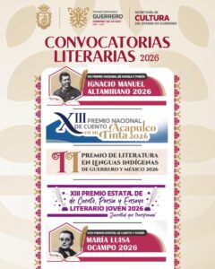 Convocan a escritoras, escritores y poetas a participar en el concurso de Obras Literarias 2026