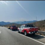 Gobierno del estado a través de la SGIRPCGRO atiende el incendio forestal de El Veladero