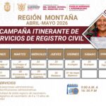 El gobierno del estado acerca los servicios del Registro Civil a la Montaña con campaña itinerante