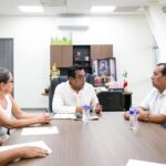 Simón Quiñones Orozco, sostuvo una reunión con el presidente del Grupo Empresarial Ixtapa