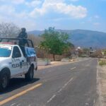 Seguridad Pública realizan recorridos de vigilancia en la vía Xochipala–Carrizal de Bravo