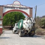 CAPASEG realizaron labores de desazolve en la fosa séptica de la comunidad de Tequicuilco, municipio de Atenango del Río