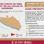 Nuevo evento de Mar de Fondo afectará las costas de Guerrero a partir de este lunes