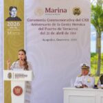 Evelyn Salgado asistió a la ceremonia conmemorativa por el 112 aniversario de la Gesta Heroica del Puerto de Veracruz