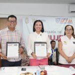 EL MTRO. MARCO ANTONIO MARBAN GALVÁN, FIRMÓ UN CONVENIO DE COLABORACIÓN CON LA SECRETARÍA DE LA MUJER GUERRERO, ENCABEZADA POR LA DRA. HILDA RUTH LORENZO HERNÁNDEZ