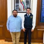 Francisco Rodríguez Cisneros, se reunió en la Ciudad de México, con el subsecretario de Derechos Humanos, Población y Migración de la Secretaría de Gobernación