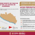Alertan por nuevo evento de mar de fondo en las costas de Guerrero