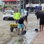 Refuerza Promotora de Playas Acapulco labores de limpieza en la bahía tras lluvias por remanentes de Boris.