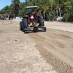 Realizan trabajos de nivelación y oxigenación en playas de Acapulco