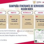 Registro Civil realizará Campaña Itinerante de Servicios en la zona Norte