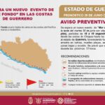 Emite SGIRPCGRO aviso preventivo por evento de Mar de Fondo en las costas de Guerrero