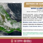 Canal de baja presión ocasionará lluvias en regiones de Guerrero: SGIRPCGRO 