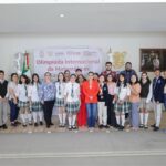 Evelyn Salgado recibe a talentos guerrerenses que competirán en la Olimpiada Internacional de Matemáticas
