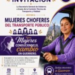 La Direccion General de la Comisión Técnica de Transporte y Vialidad, invita a mujeres transportistas al encuentro de reconocimiento.