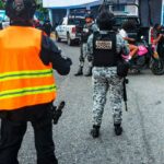 Personal de la Policía y Tránsito Estatal, en coordinación con la Secretaría de Seguridad y Protección Ciudadana