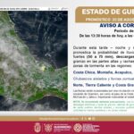 Emite SGIRPCGRO aviso preventivo por lluvias fuertes en regiones del estado