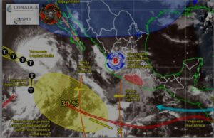 Se prevé lluvia ligera a moderada y fuerte en las regiones Sierra, Centro, Acapulco y Montaña