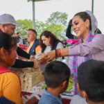 Evelyn Salgado y Rocío Bárcena llevan el Tianguis del Bienestar a Xicotlán dentro del Plan Maestro para la Montaña 