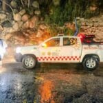 Secretaría de Gestión Integral de Riesgos y Protección Civil, se mantiene desplegado en diferentes puntos del puerto.