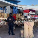 Recorridos de seguridad y vigilancia a pie tierra en las inmediaciones del mercado el río El Jale