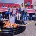 Preside Liz Salgado entrega de insumos y enseres a productores del campo del estado