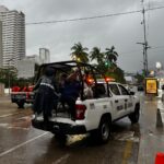 Unidad Policial de Género y Grupo Red Violeta se suman a las labores de auxilio