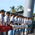 Izamiento de la Bandera Nacional reúne a autoridades y comunidad educativa en Acapulco
